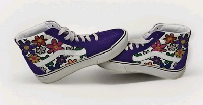 Vans SK8-HI Plataforma 2.0 Brillo Floral Margaritas Skate Zapato Tenis Mujer Talla 8 Foto 1 de 4