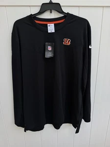 NWT Nike Dri Fit Cincinnati Bengals NFL Football XXL Long Sleeve Shirt - Picture 1 of 4