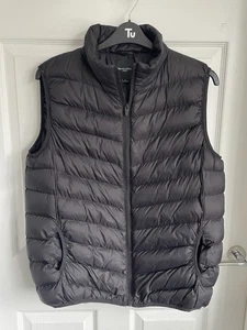 Men’s Black Brave Soul London Sleeveless Padded Gilet Size Large - Picture 1 of 11