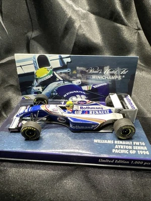 1/43 MINICHAMPS 1994 Williams Renault FW16 Ayrton Senna 1/1000 Pcs. RARE!! USA - Image 1 of 4