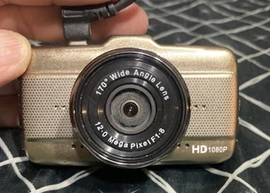 Claoner Dash Cams Gold 1080P Full HD Dashcam 170°Wide Angle Lens 12 Mega Pixel - Picture 1 of 16
