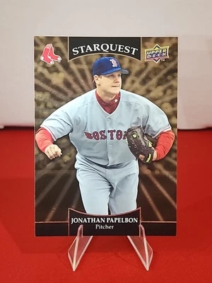 2009 Upper Deck Starquest Jonathan Papelbon SQ-45 Gold Rare - Image 1 of 2