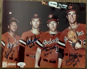 PALMER McNALLY CUELLAR DOBSON Auto Signed 8x10 Photo 20 GAME WINNERS JSA LOOK 👀 - Picture 1 of 5