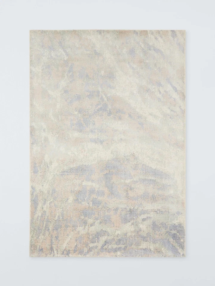 John Lewis Hand Loomed Cotton Blend Abstract Rug Multi L120 x W180cm (Stain) B+ - Image 1 of 4