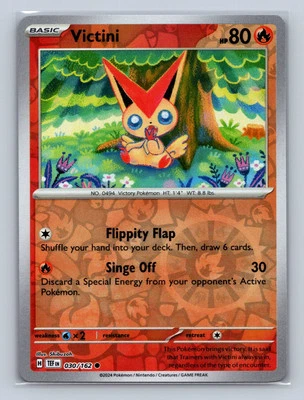 SV05: Temporal Forces #030/162 Victini Reverse Holo - Image 1 of 2