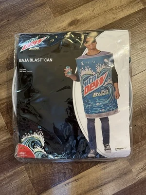 Disfraz de lata Mountain Dew BAJA BLAST (talla única/adulto) ESPÍRITU HALLOWEEN ¡Raro! Foto 1 de 4