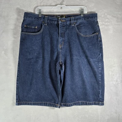 Anchor Blue Baggy Denim Jean Shorts Jorts Mens Sz 38 Blue Beyond Y2K Vintage 13” - Image 1 of 4