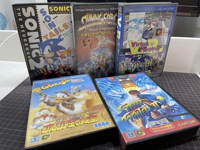Mega Drive Game Lot Sonic Shining Force Virtua Racing Street Fighter II Japan - Image 1 of 4