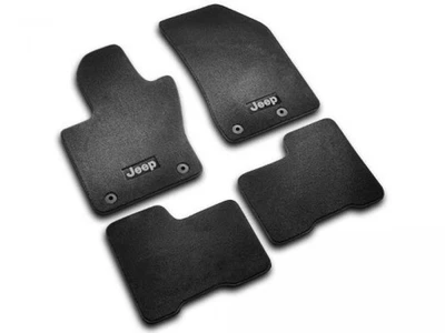 Genuine  Jeep Renegade Black Carpet Mats Front and Rear 82214324 OEM 82214324 - Изображение 1 из 3