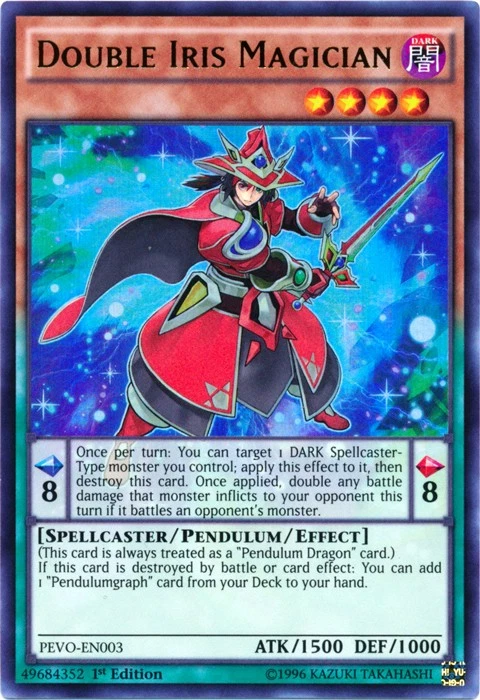 Double Iris Magician - PEVO-EN003 - Ultra Rare - 1st Edition Near Mint Yugioh! C - Image 1 of 1