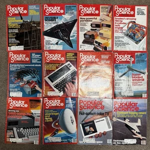 1983 Popular Science Magazine Lot Complete Year Set Jan-Dec All 12 Issues - Picture 1 of 1