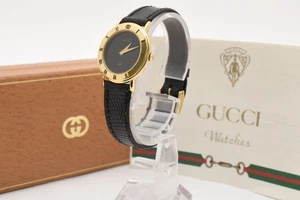[Vintage] GUCCI 3000L Quartz Black Dial Gold Women’s Watch From JAPAN 20 - Picture 1 of 14