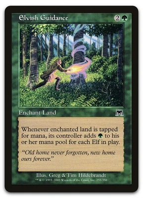 Elvish Guidance #255 (LP) Onslaught ONS Magic MTG - Image 1 of 2