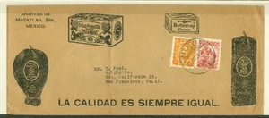 MEXICO 1928, Ham & Cheese Advertising cover to U.S., VF - Picture 1 of 1