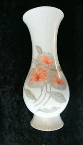Antike Porzellan Vase Carstens Sorau Handarbeit Blumen verziert 30 cm hoch - Bild 1 von 4