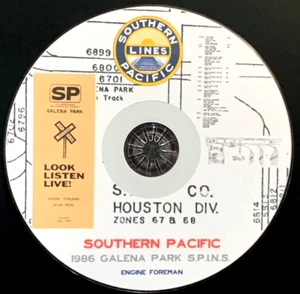Southern Pacific RR 1986 Houston Division - Galena Park SPINS PDF Pages on DVD - Picture 1 of 5