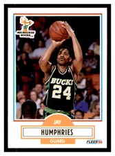 1990 Fleer #105 JAY HUMPHRIES Milwaukee Bucks ~C6L