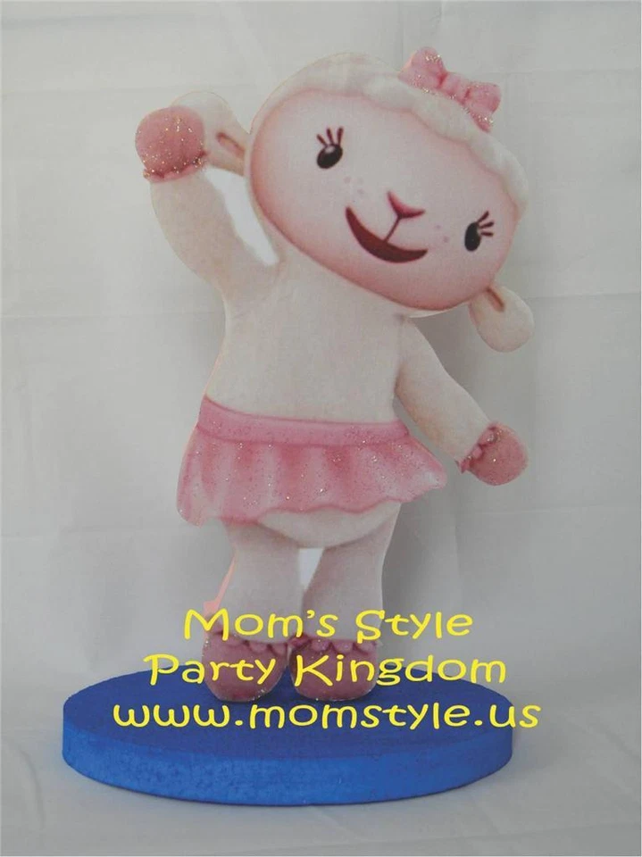 Centro de mesa de fiesta de cumpleaños Doc Mcstuffin Lambie Foto 1 de 1