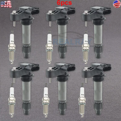 6 For 2010-2016 Chevrolet Traverse 3.6L V6 Ignition Coil & Spark Plug - Image 1 of 4