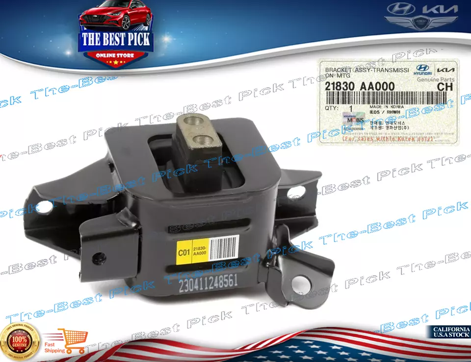 2021-2023 Hyundai Elantra 1.6L Turbo ⭐GENUINE⭐ Transmission Mount 21830AA000 - Image 1 of 1