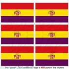 SPAIN 2nd Spanish Republic State Flag Mobile Cell Phone Mini, Decal Sticker x6