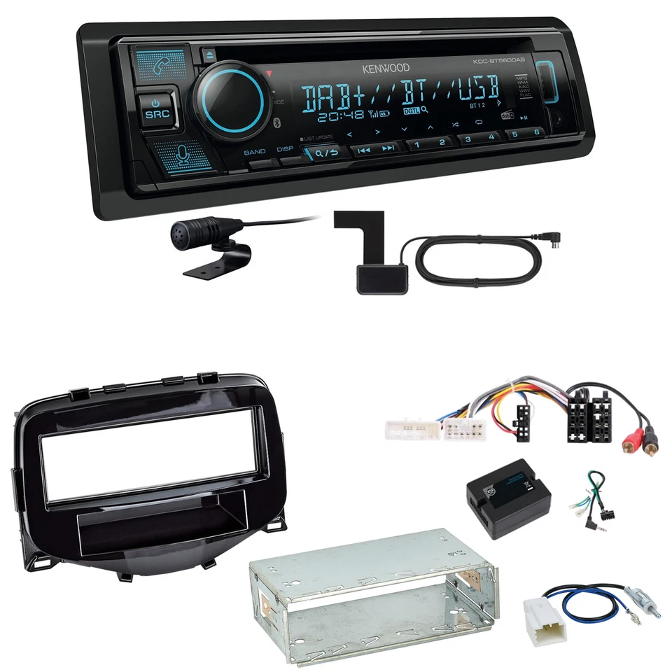 Kenwood KDC-BT560DAB Auto Media Receiver Schwarz