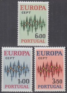 PORTUGAL Sc # 1141-3 CPL MNH SET of 3 - EUROPA 1972 - Picture 1 of 1