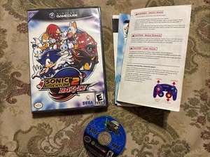 Sonic Adventure 2 Battle (Nintendo GameCube, 2004) Black Label Tested Complete ! - Picture 1 of 4
