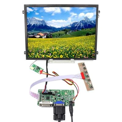 10,4 Zoll VS104T-003A IPS LCD Bildschirm 500nit DVI VGA LCD Controller Platine 30P LVDS - Bild 1 von 4
