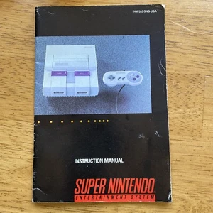 1992 VINTAGE SUPER NINTENDO NES GAME SYSTEM INSTRUCTION MANUAL BOOK - Picture 1 of 4