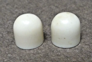 2 weiße Kunststoff Radio Regler, Gumdrops, für geteilte Wellen - Bild 1 von 5