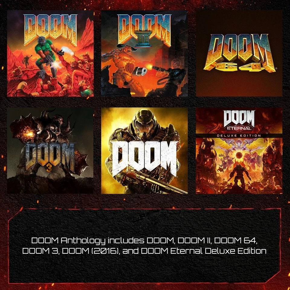 DOOM Anthology - Steelbook exclusivo PS5 PS4 con réplica BFG 5" con LED y soporte Foto 1 de 1