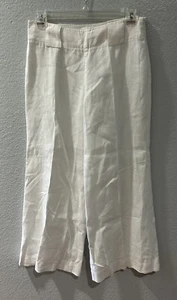 Island Company Womens 4 Wide Leg 100% Linen Palazzo Pants Resort Wear Lagen Look - Picture 1 of 11
