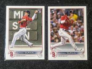 Lot of Jarren Duran 2022 Topps Rookie Photo Image Variation RC #187 2x RC - Bild 1 von 2