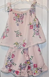 Girls size 6X, Rare Editions dressy, polyester, colorful, sleeveless romper - Picture 1 of 9
