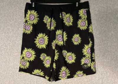 Neff Board Shorts Mens Medium Sunflower Smiley Face 29x5.5 - Image 1 of 4