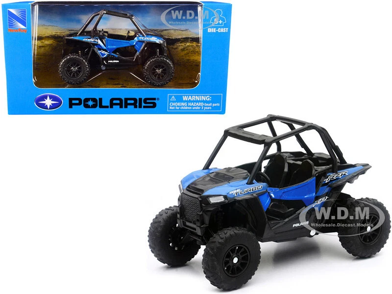 POLARIS RZR XP TURBO DOHC MINI ATV MODELO DIECAST AZUL Y NEGRO DE NUEVO RAY 07343 Foto 1 de 1