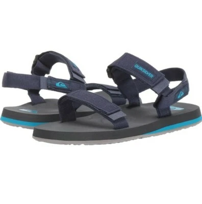 Sandalias de verano Quiksilver para niños mono enjauladas con tiras - azules talla 6/39 Foto 1 de 4