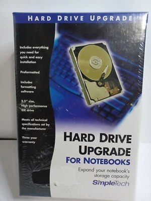 SimpleTech 2.5" IDE Notebook Hard Drive 60GB Internal 5400rpm NEW SEALED - Image 1 of 4