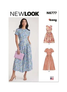 New Look Easy SEWING PATTERN N6777 Misses' Dress & Jumpsuit Sizes 8-20 - Picture 1 of 6