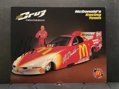 VRHTF DE COLECCIÓN NHRA FIRMADO POR CRUZ PEDREGON MCDONALDS COCHE DIVERTIDO DE CARRERAS REPARTO Foto 1 de 2