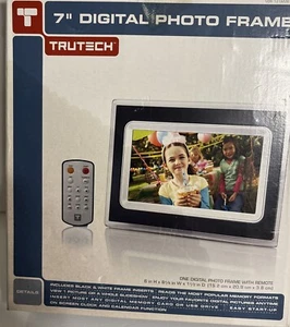 Trutech 7" Inch Digital Picture Frame * BRAND NEW NEVER USED But Did Open Box - Picture 1 of 6