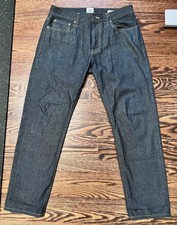 Flint and Tinder Deadstock Straight Lightweight Selvage Jeans 33x30 Made in USA