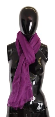 DOLCE & GABBANA Scarf Purple Solid Cashmere Silk Shawl Wrap 140cm x 200cm $600 - Image 1 of 4
