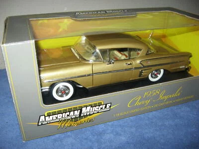 Chevrolet Impala 1958 dorado ertl 1:18 apertura capó, puertas y maletero edición limitada Foto 1 de 4
