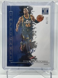 2019-20 Panini Impeccable Silver /75 Donovan Mitchell #58