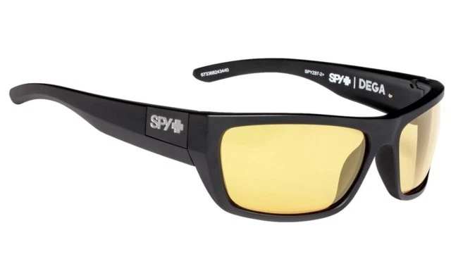 Spy Optic  Dega Sunglasses Matte Black Ansi/Happy Yellow 673368243440* - Image 1 of 1