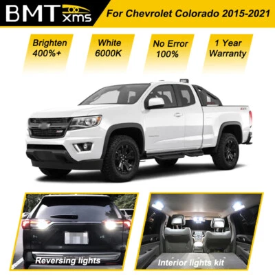 White LED Interior Light + Reversse Package For 2015 -2024 Chevrolet Colorado  - Image 1 of 4