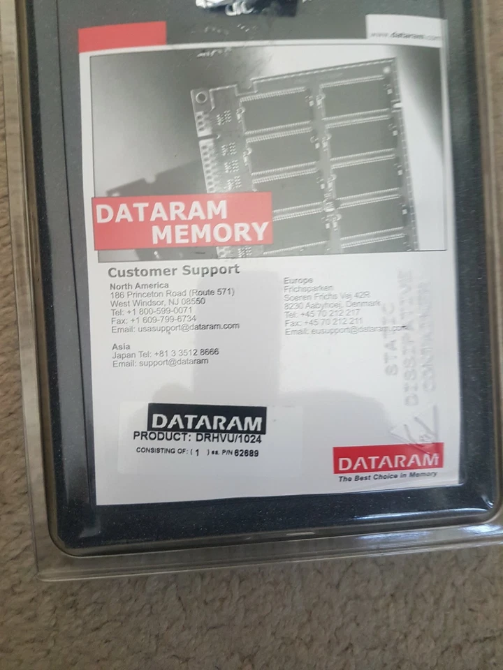 Dataram DRHVU/1024 part 62689 Server RAM - Image 1 of 4