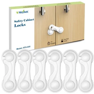 Cabinet Locks for Babies 6 Pack, Baby Proofing Baby Safety Locks, Child Locks... - Picture 1 of 8